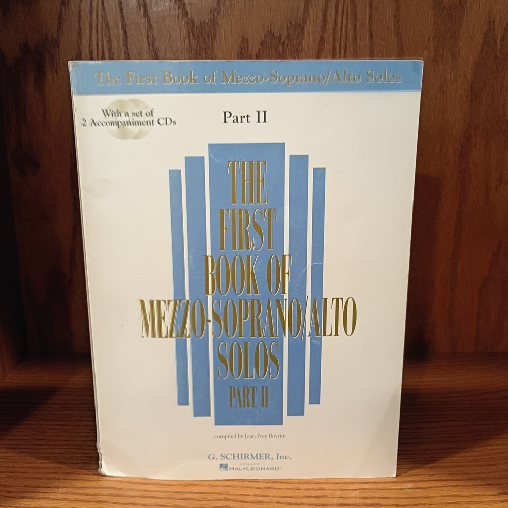 The First Book of Mezzo-Soprano Alto Solos Part II Vocal Collection + 2 CDs